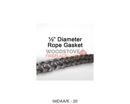 Jamestown Door Rope Gasket Kit 1/2in x 7ft - Woodstove Fireplace Glass