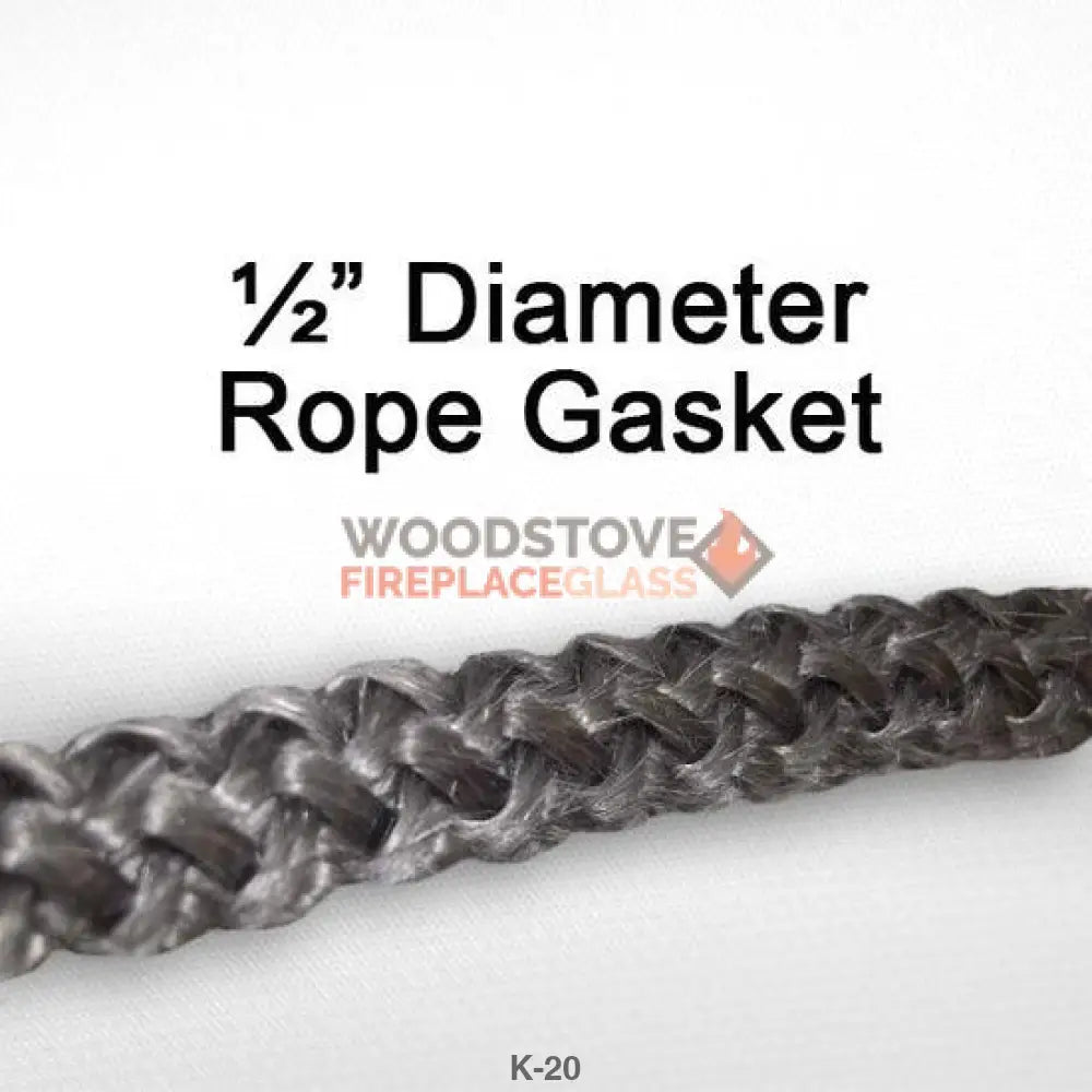 Aurora 1/2in Door Rope Gasket 7ft kit with Adhesive - Woodstove Fireplace Glass