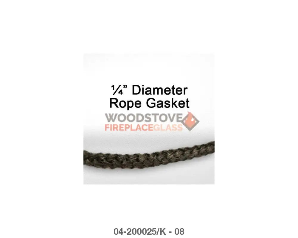 Jotul Door Rope Gasket Kit 1/4in x 7ft - Woodstove Fireplace Glass