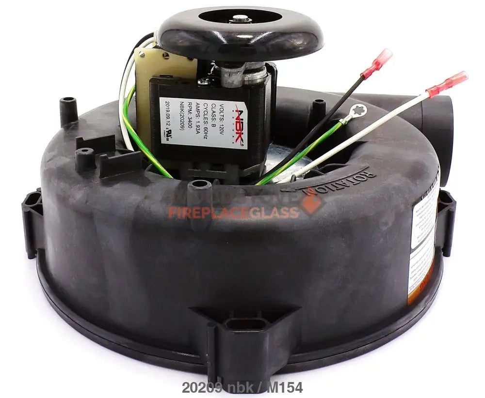 Pellet Stove BLOWER MOTOR, DRAFT INDUCER 115V A163 (20209) - Woodstove Fireplace Glass