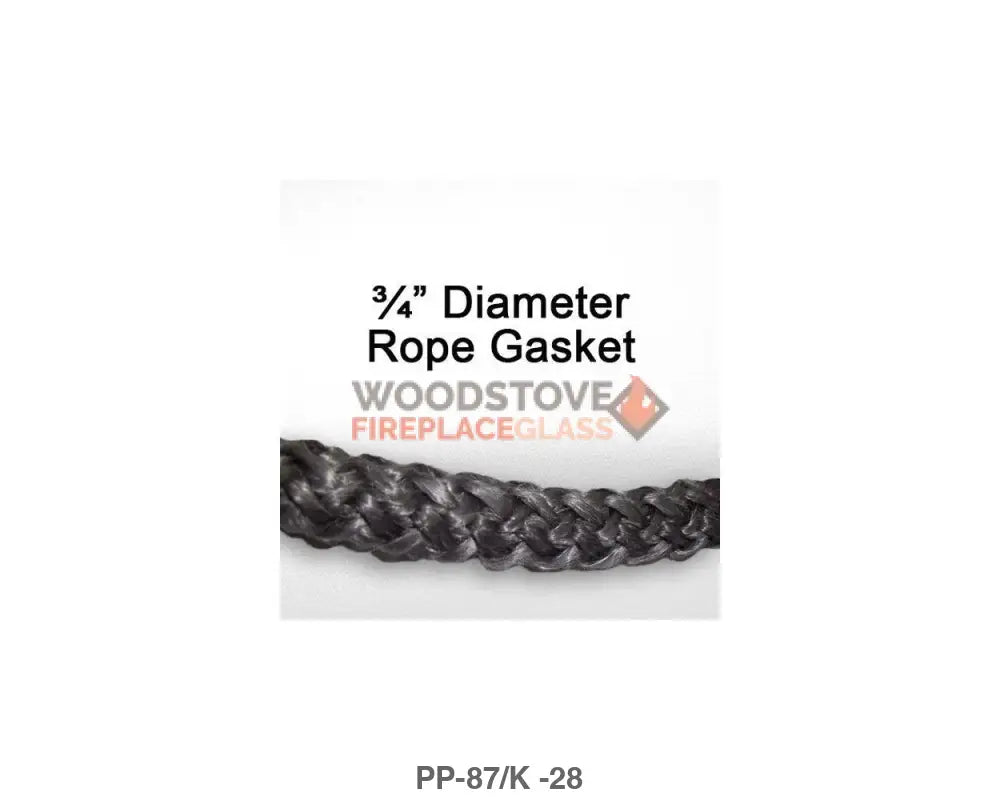 Lilly Door Rope Gasket Kit 3/4in x 7ft - Woodstove Fireplace Glass