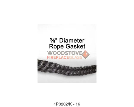 Buck Door Rope Gasket Kit 3/8in x 7ft - Woodstove Fireplace Glass