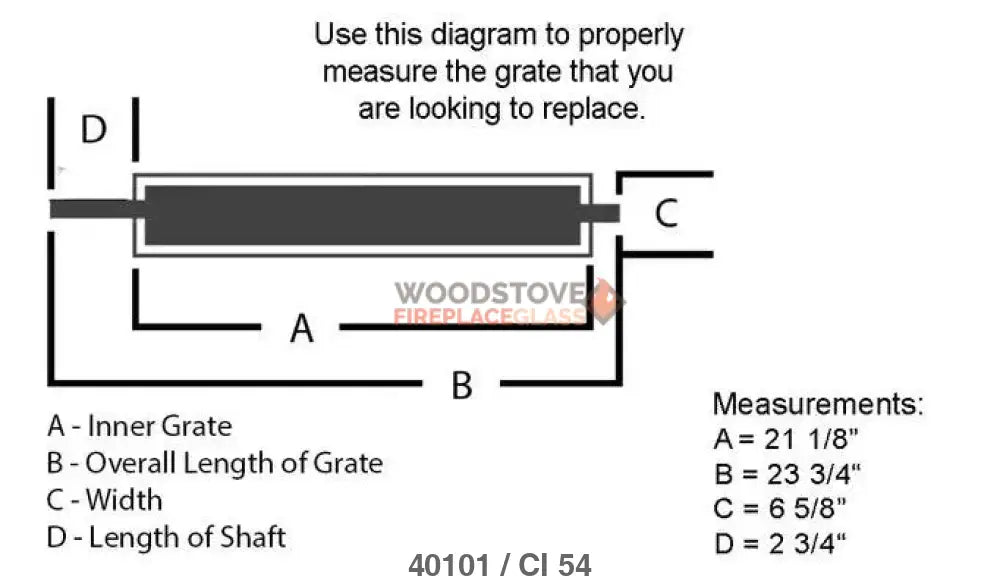 US Stove & Vogelzang Coal Grate (40101)(20287) - Woodstove Fireplace Glass