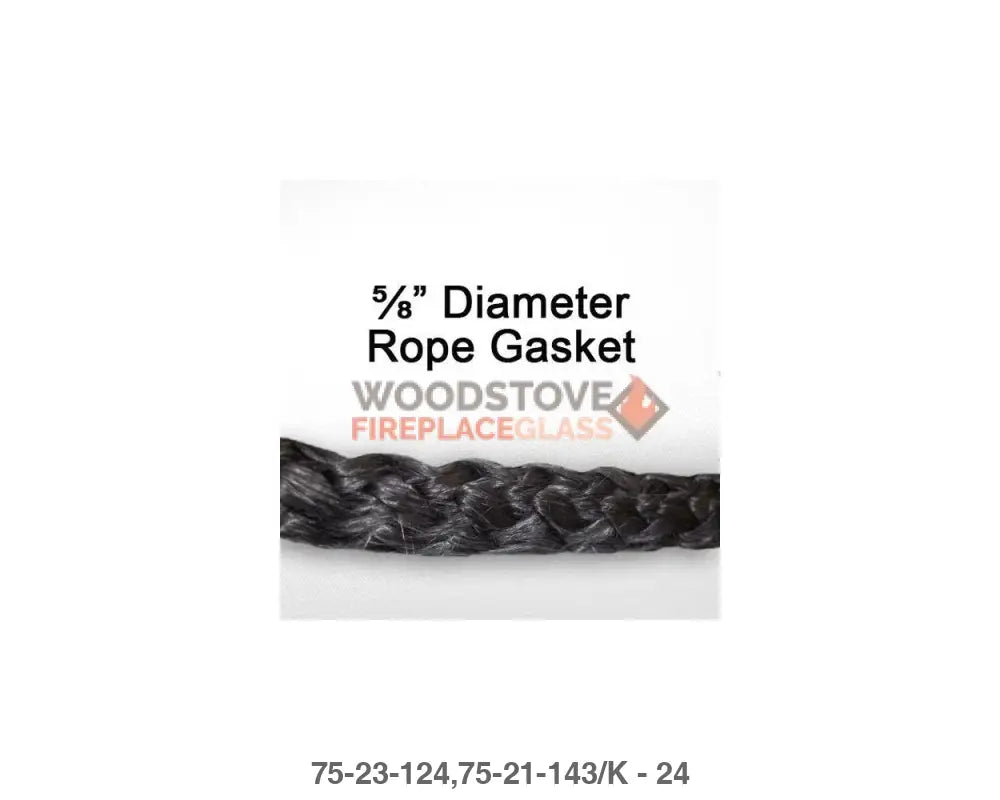 Pleasant Hearth Door Rope Gasket Kit 5/8in x 7ft - Woodstove Fireplace Glass