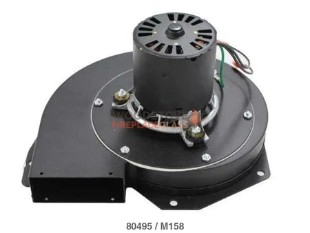 Exhaust Blower Assembly (80495) US Stove 6100, 6220, 6500 & 8500 (OEM) - Woodstove Fireplace Glass