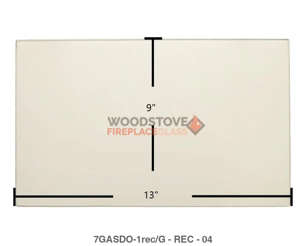 7GASDO-ND/CUS Aurora High temp glass - Woodstove Fireplace Glass