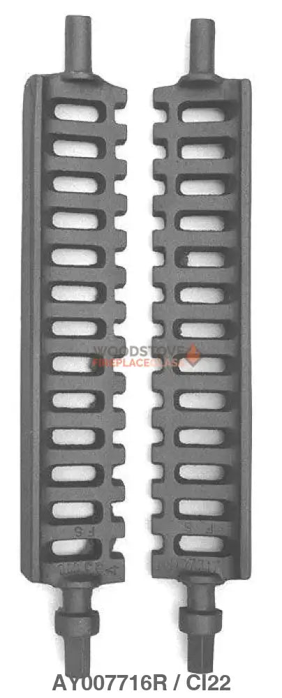 AY007716R Grate Right - 19 1/4" x 3" - Woodstove Fireplace Glass