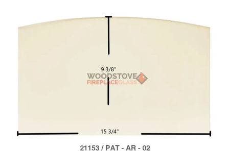 Arrow S10 model glass - Woodstove Fireplace Glass