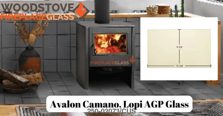 Avalon Camano, Lopi AGP Glass - Woodstove Fireplace Glass