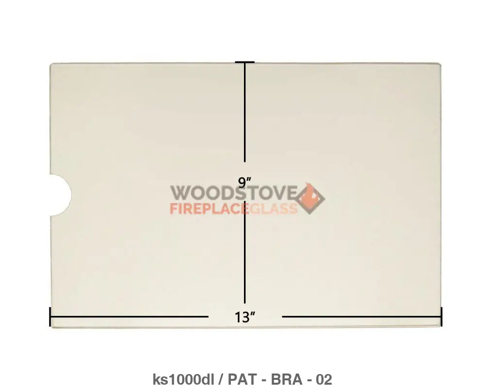 Brass Flame KS-1000DL Glass - Woodstove Fireplace Glass