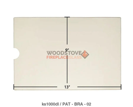 Brass Flame KS-1000DL Glass - Woodstove Fireplace Glass