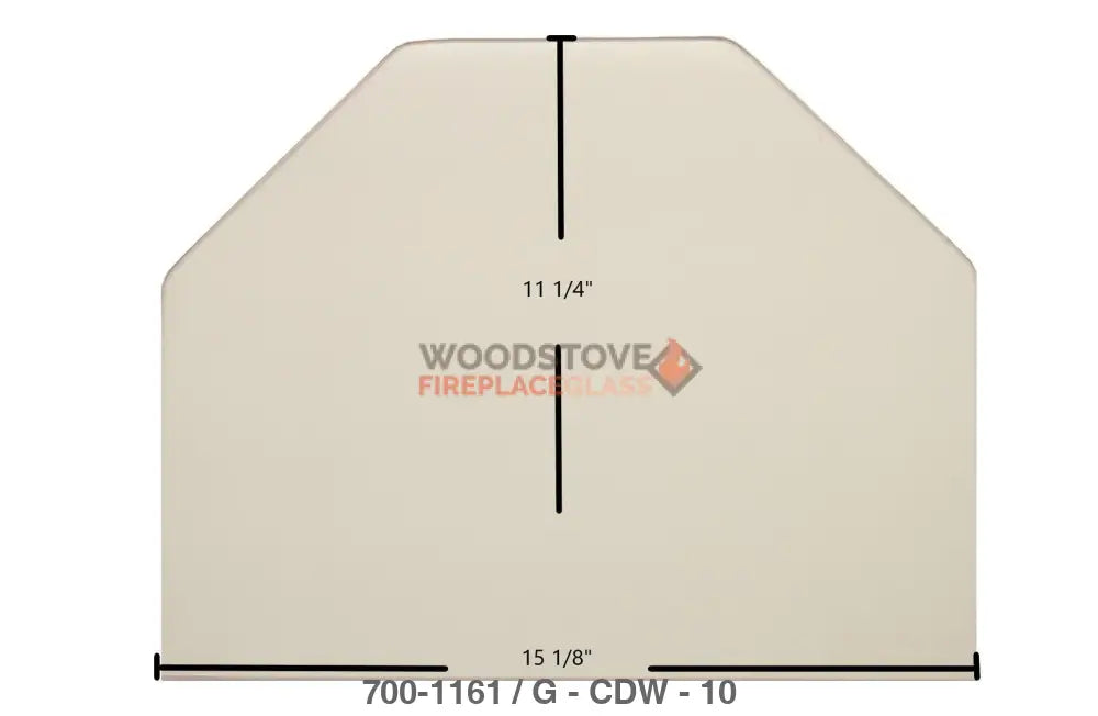 Consolidated Dutchwest x-Large #2462 cat Glass - Woodstove Fireplace Glass