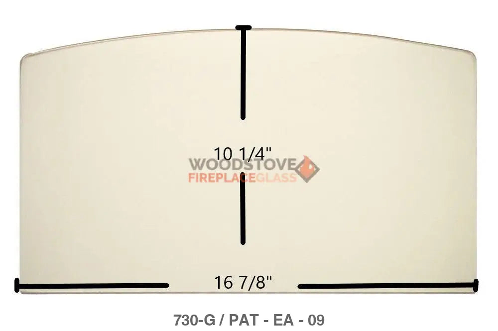 Earth Stove T300HT, T301HT, T305HT, T308HT Glass - Woodstove Fireplace Glass