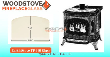 Earth Stove TP440 Glass - Woodstove Fireplace Glass