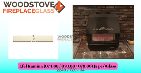 Efel Kamina (074.66 / 078.66 / 079.66) (5 pcs)Glass - Woodstove Fireplace Glass