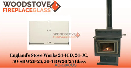 England's Stove Works 24-ICD, 24-JC, 50-SHW20/25, 50-TRW20/25 Glass - Woodstove Fireplace Glass