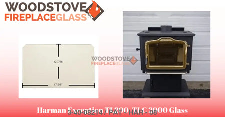 Harman Exception TL200, TLC 2000 Glass - Woodstove Fireplace Glass