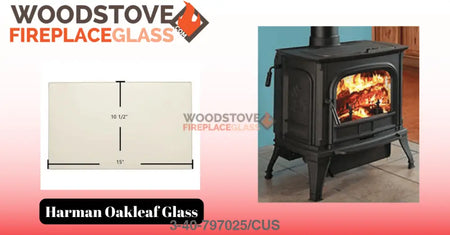 Harman Oakleaf Glass - Woodstove Fireplace Glass