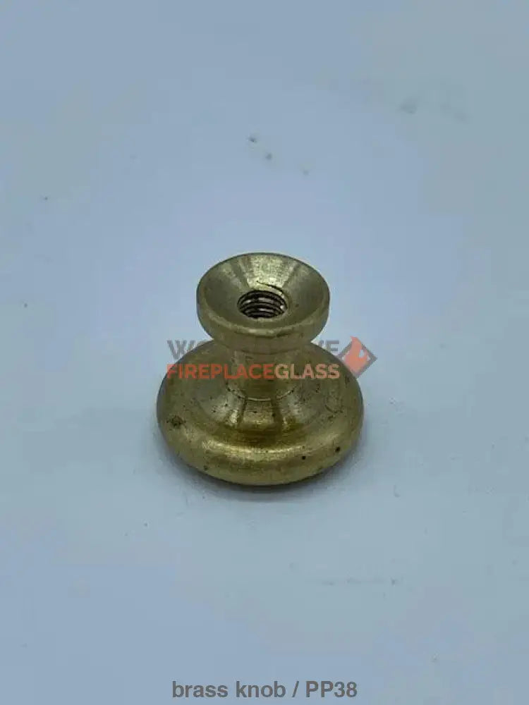 Brass Hopper Lid Knob (NES625) - Woodstove Fireplace Glass