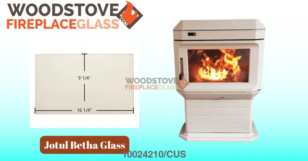 Jotul Betha Glass - Woodstove Fireplace Glass