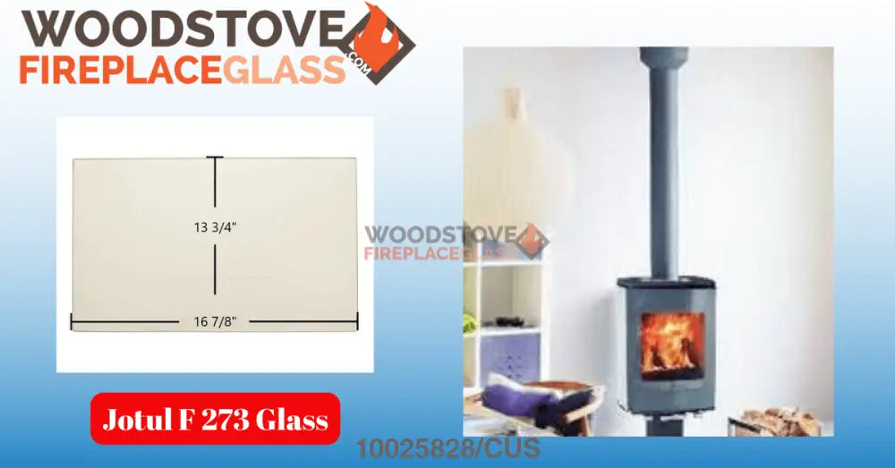 Jotul F 273 Glass - Woodstove Fireplace Glass