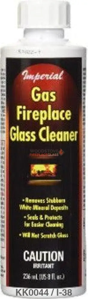 Imperial Gas Fireplace Cleaner 8 Ounce Bottle (KK0044) - Woodstove Fireplace Glass