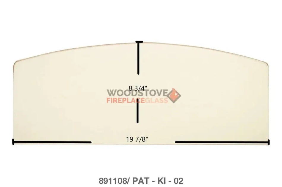 King 2007, 2007B Glass - Woodstove Fireplace Glass