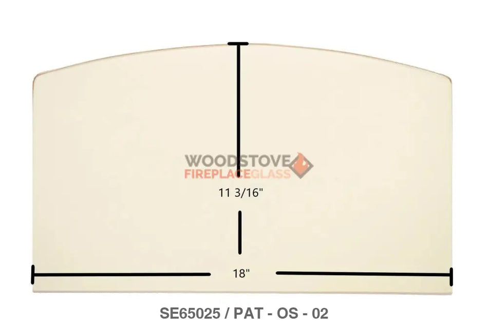 Osburn 2000 Glass (arched Glass) SE65025 - Woodstove Fireplace Glass