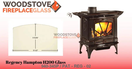 Regency Hampton H200 Glass - Woodstove Fireplace Glass