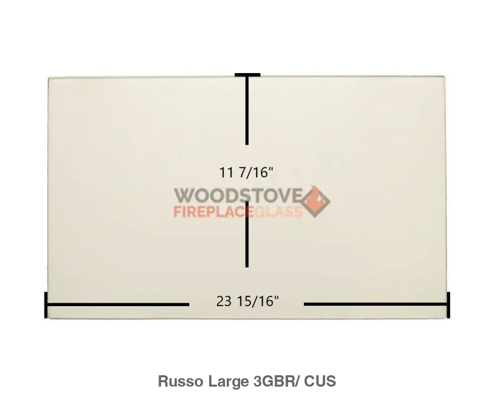 Russo Model (large) Glass - Woodstove Fireplace Glass