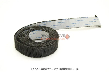 Heatilator Glass Tape Gasket - 7ft Roll - Woodstove Fireplace Glass