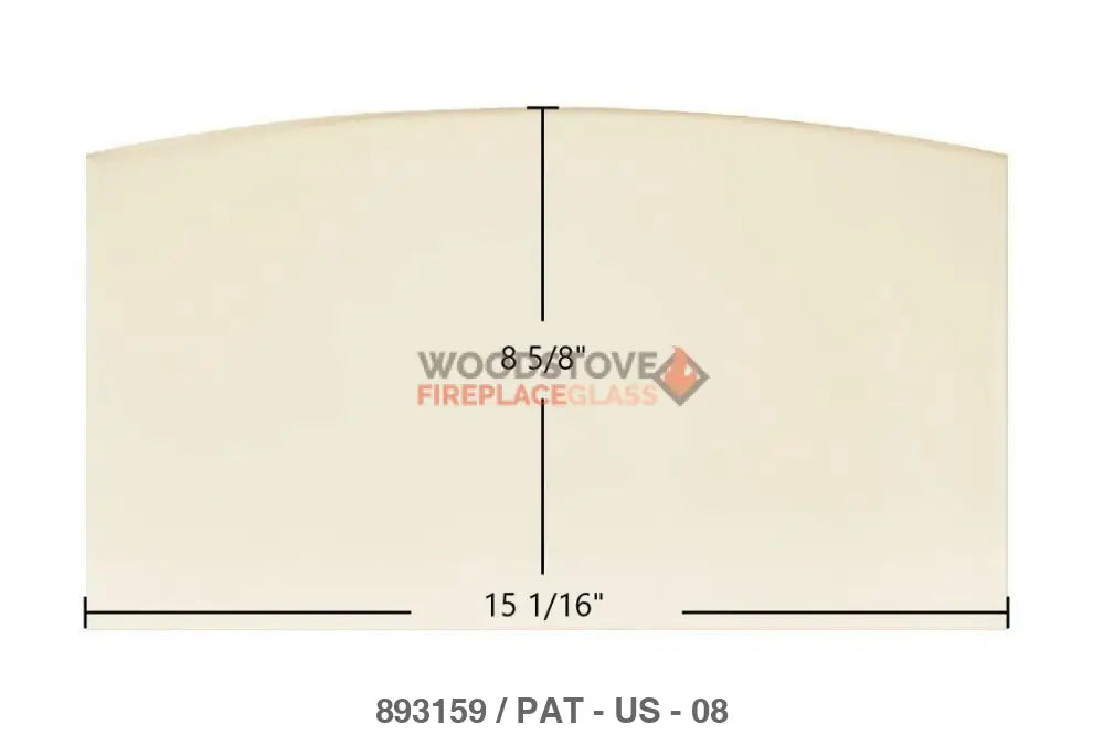 US Stove Defender II US1100E Glass - Woodstove Fireplace Glass