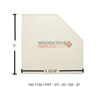 Vermont Castings Resolute I -042, Resolute II - 043 Glass - Woodstove Fireplace Glass