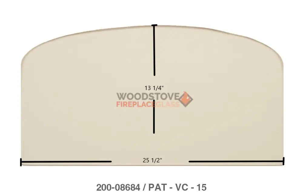 Vermont Castings EWF30 Glass - Woodstove Fireplace Glass