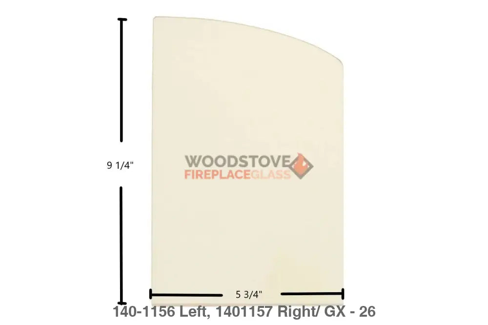 Vermont Castings Wood Stove Side Window – Intrepid Flexburn (30007394A) - Woodstove Fireplace Glass