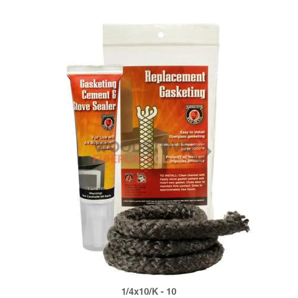 1/4in Door Rope Gasket 10ft kit with Cement