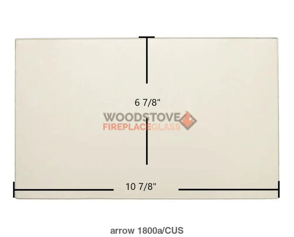 Arrow 1800A, 2400A, 1890 Glass - Woodstove Fireplace Glass