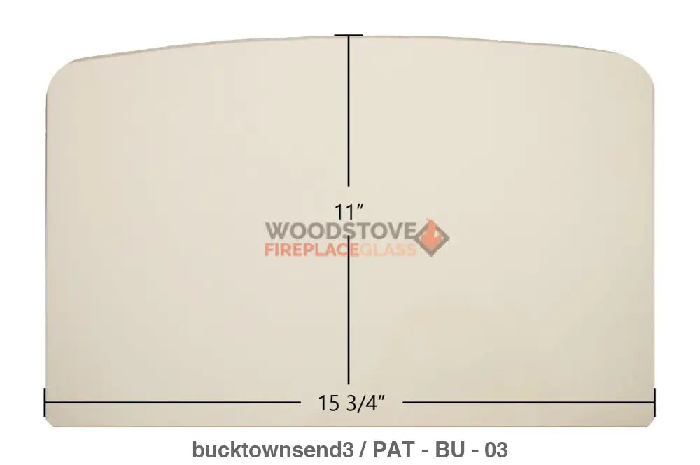 Buck Stove Townsend III Glass - Woodstove Fireplace Glass