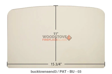 Buck Stove Townsend III Glass - Woodstove Fireplace Glass