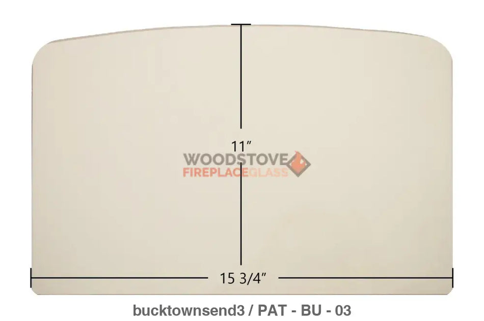 Buck Stove Townsend III Glass - Woodstove Fireplace Glass