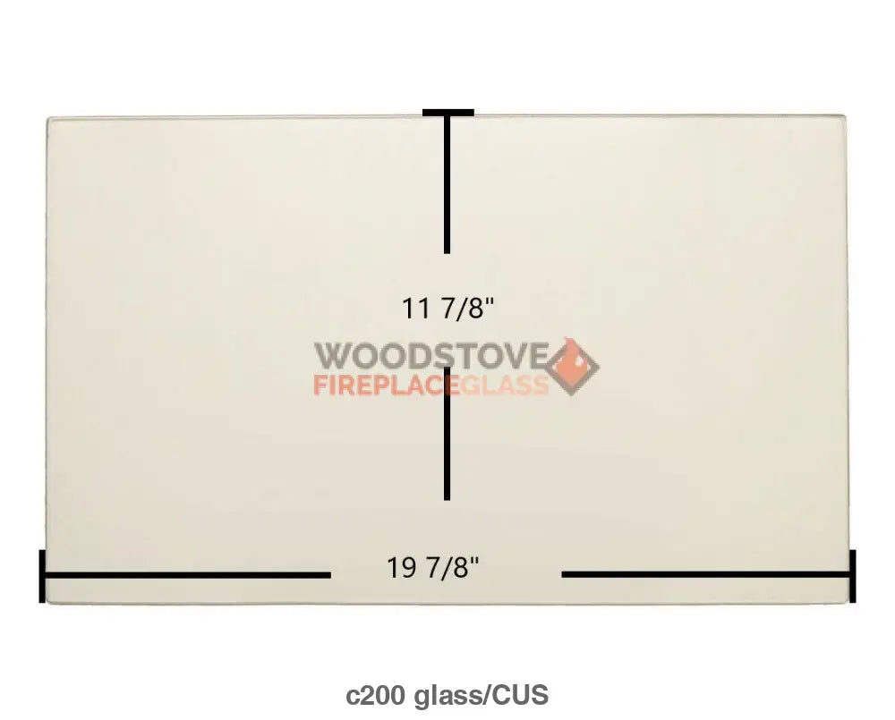 Earth Stove C200 Glass - Woodstove Fireplace Glass