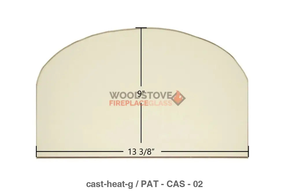 Cast Heat Glass - Woodstove Fireplace Glass