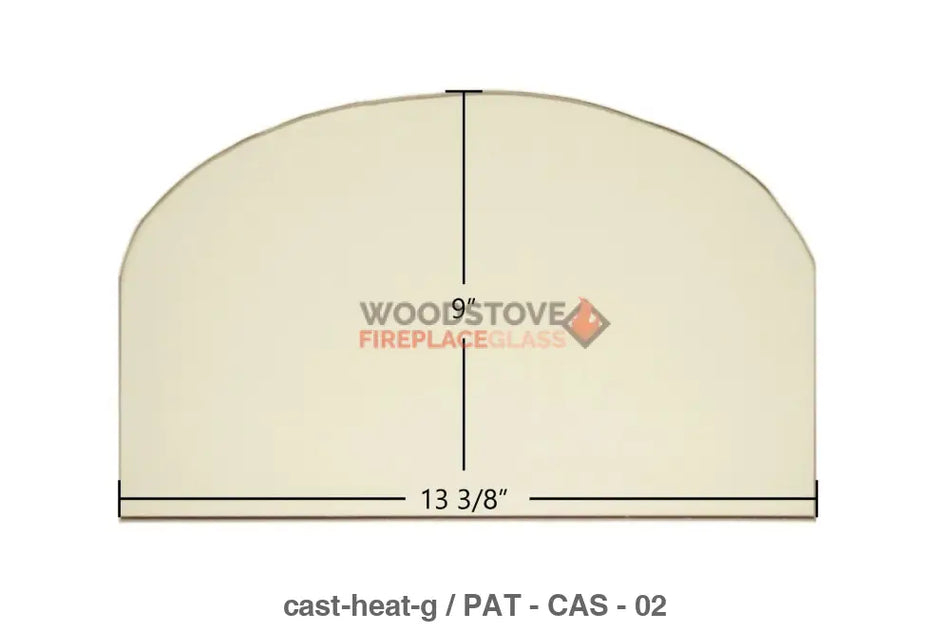 Cast Heat Glass - Woodstove Fireplace Glass