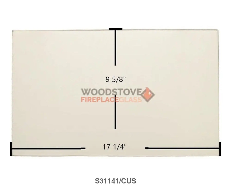 Consolidated Dutchwest Steel 300007, Steel 270007 Glass - Woodstove Fireplace Glass