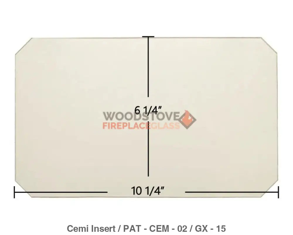 Cemi Insert Glass - Woodstove Fireplace Glass