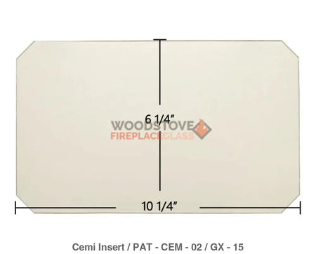 Cemi Insert Glass - Woodstove Fireplace Glass