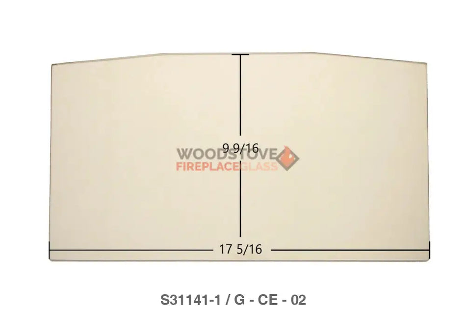 Century FW300010, Steel 224, Steel 30007 Glass - Woodstove Fireplace Glass