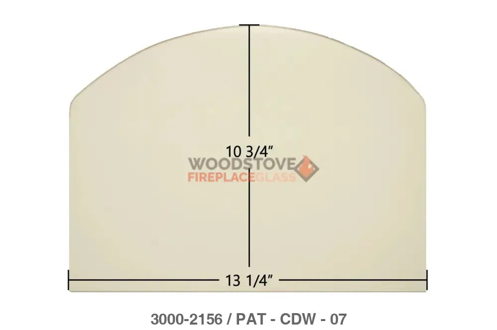 Consolidated Dutchwest Small #2477 non-cat Glass - Woodstove Fireplace Glass