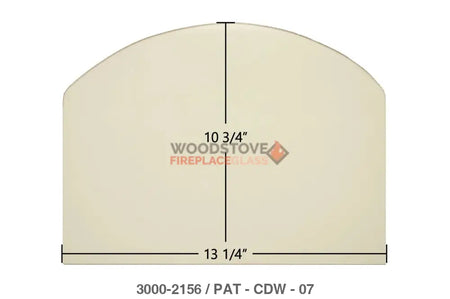 Consolidated Dutchwest Small #2477 non-cat Glass - Woodstove Fireplace Glass