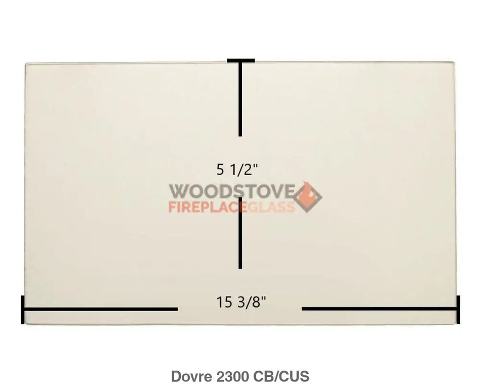 Dovre 2300 CB Glass - Woodstove Fireplace Glass